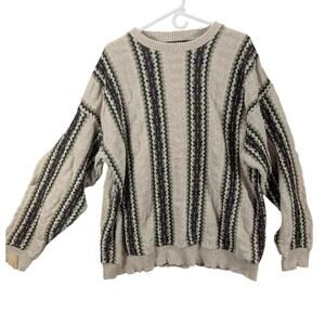 Vintage REPP LTD Sweater Mens 2XL Textured Pullover Coogi Inspired USA 90s